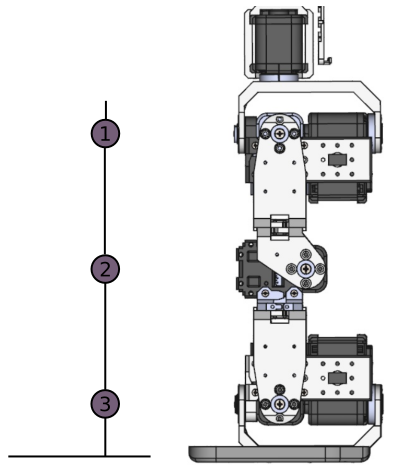 Bioloid leg scheme