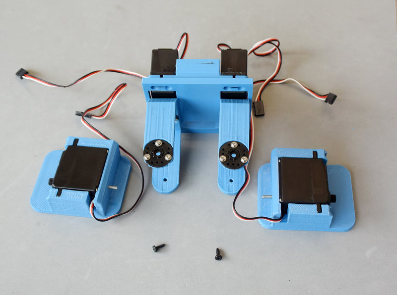 Parts to join the feet and the legs